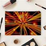 Zoom Effect Explosion Fire Sparks Cosmetic Bag (Large) Back