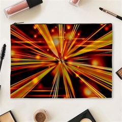 Zoom Effect Explosion Fire Sparks Cosmetic Bag (xl)