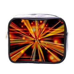 Zoom Effect Explosion Fire Sparks Mini Toiletries Bag (one Side)