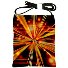 Zoom Effect Explosion Fire Sparks Shoulder Sling Bag