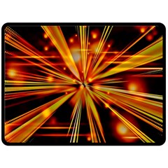 Zoom Effect Explosion Fire Sparks Fleece Blanket (large) 