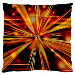 Zoom Effect Explosion Fire Sparks Large Cushion Case (one Side)