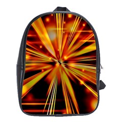 Zoom Effect Explosion Fire Sparks School Bag (xl)