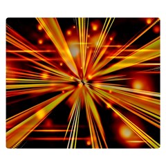 Zoom Effect Explosion Fire Sparks Double Sided Flano Blanket (small)  by HermanTelo