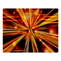 Zoom Effect Explosion Fire Sparks Double Sided Flano Blanket (large) 