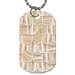 Texture Background Brown Beige Dog Tag (one Side) by HermanTelo