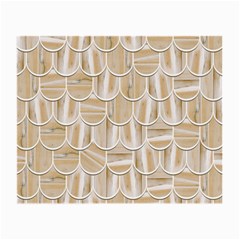 Texture Background Brown Beige Small Glasses Cloth (2 Sides) by HermanTelo