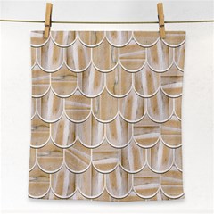 Texture Background Brown Beige Face Towel by HermanTelo