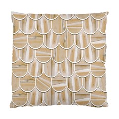 Texture Background Brown Beige Standard Cushion Case (two Sides) by HermanTelo