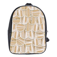 Texture Background Brown Beige School Bag (large)