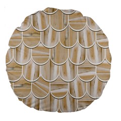 Texture Background Brown Beige Large 18  Premium Round Cushions