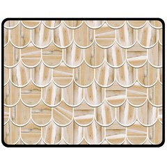 Texture Background Brown Beige Double Sided Fleece Blanket (medium) 