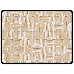 Texture Background Brown Beige Double Sided Fleece Blanket (large) 