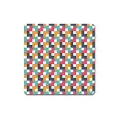 Abstract Geometric Square Magnet by HermanTelo