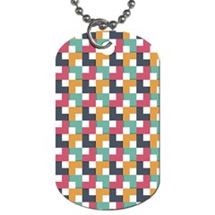 Abstract Geometric Dog Tag (two Sides)