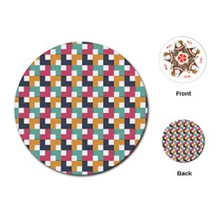 Abstract Geometric Playing Cards (round)