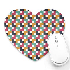 Abstract Geometric Heart Mousepads