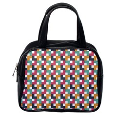 Abstract Geometric Classic Handbag (one Side)