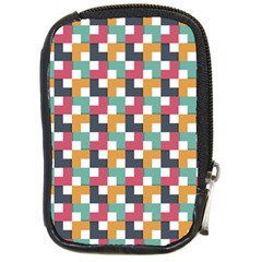 Abstract Geometric Compact Camera Leather Case