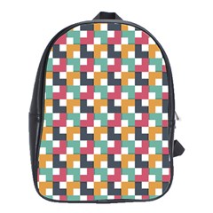 Abstract Geometric School Bag (large)