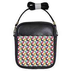 Abstract Geometric Girls Sling Bag