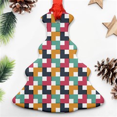 Abstract Geometric Christmas Tree Ornament (two Sides) by HermanTelo