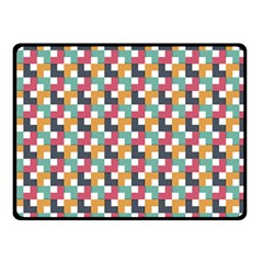 Abstract Geometric Double Sided Fleece Blanket (small) 