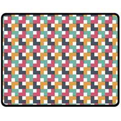 Abstract Geometric Double Sided Fleece Blanket (medium) 