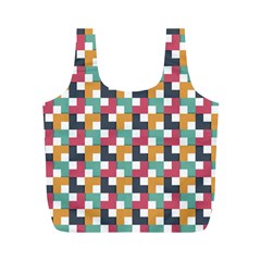 Abstract Geometric Full Print Recycle Bag (m)