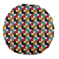 Abstract Geometric Large 18  Premium Flano Round Cushions