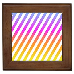 Abstract Lines Mockup Oblique Framed Tiles