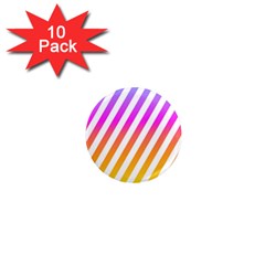 Abstract Lines Mockup Oblique 1  Mini Magnet (10 pack) 