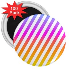 Abstract Lines Mockup Oblique 3  Magnets (100 pack)