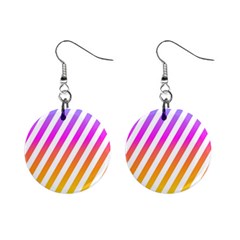 Abstract Lines Mockup Oblique Mini Button Earrings