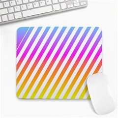 Abstract Lines Mockup Oblique Large Mousepads