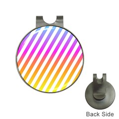 Abstract Lines Mockup Oblique Hat Clips with Golf Markers