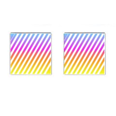 Abstract Lines Mockup Oblique Cufflinks (Square)