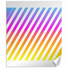 Abstract Lines Mockup Oblique Canvas 8  x 10 