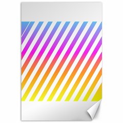 Abstract Lines Mockup Oblique Canvas 12  x 18 