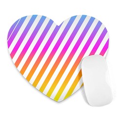 Abstract Lines Mockup Oblique Heart Mousepads