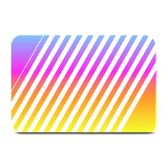 Abstract Lines Mockup Oblique Plate Mats