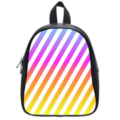 Abstract Lines Mockup Oblique School Bag (Small)