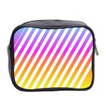 Abstract Lines Mockup Oblique Mini Toiletries Bag (Two Sides) Back