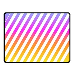 Abstract Lines Mockup Oblique Fleece Blanket (Small)