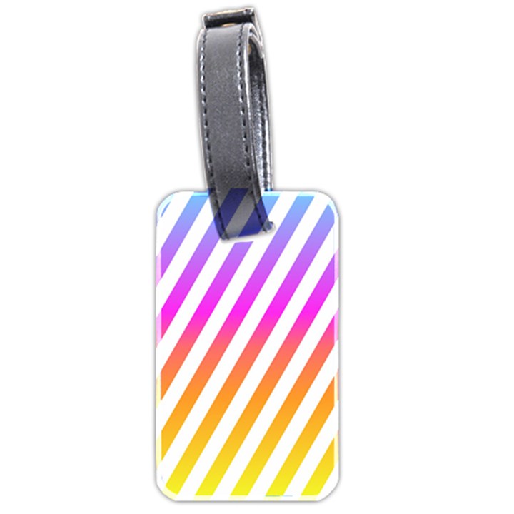 Abstract Lines Mockup Oblique Luggage Tag (two sides)