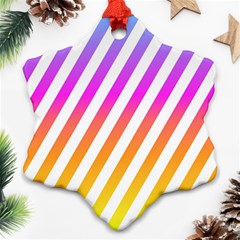 Abstract Lines Mockup Oblique Ornament (Snowflake)