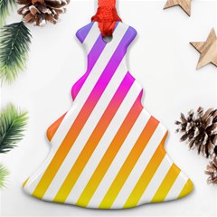 Abstract Lines Mockup Oblique Ornament (Christmas Tree) 