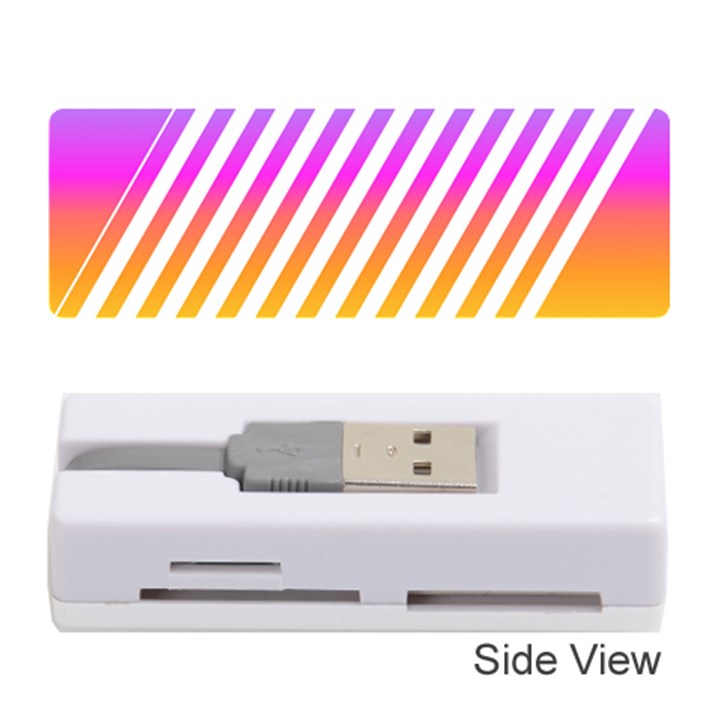 Abstract Lines Mockup Oblique Memory Card Reader (Stick)