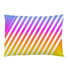 Abstract Lines Mockup Oblique Pillow Case (Two Sides)