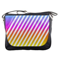 Abstract Lines Mockup Oblique Messenger Bag